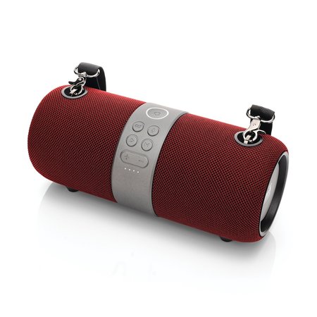 Coleman CBT60 14-Watt Waterproof True Stereo Bluetooth Rechargeable Speaker Power Bank and Shoulder Strap CBT60-R